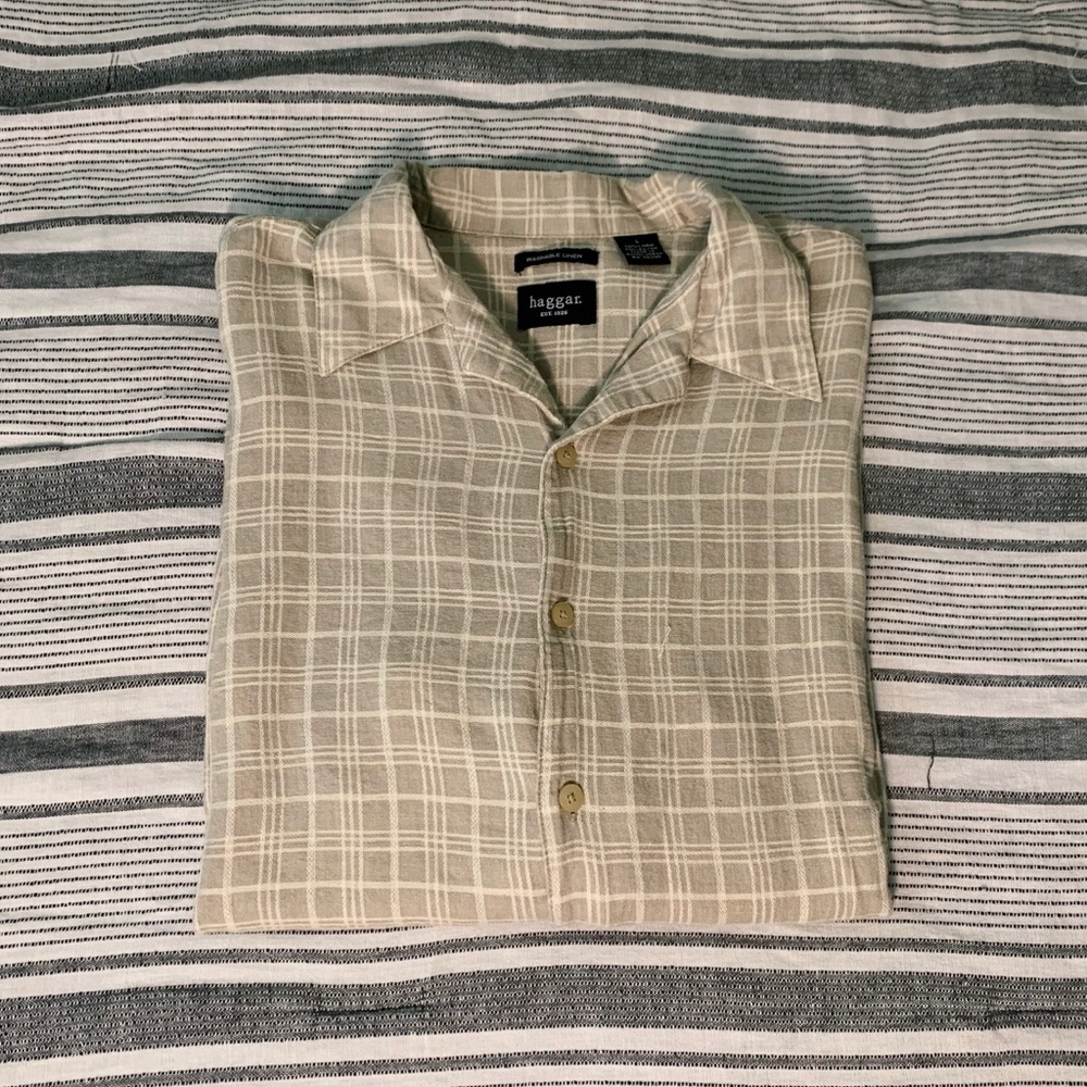 Light brown button up - Picture 3 of 3